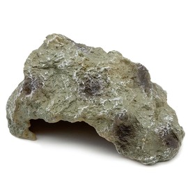RedBeryl Reptile Shelter Rock Shelter Hideaway Lizard Turtle Amphibian (Brown Grey, Small)