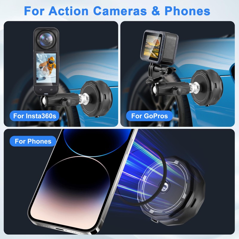 Electric Magnetic Suction Mount for GoPro