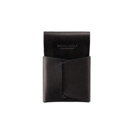 VISCONTI Raw Collection Origami Leather Micro Cash/Card Ultra Slim Wallet, (Black)