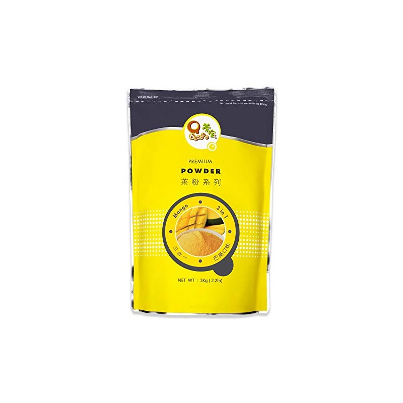Qbubble Tea Powder, Mango, 2.2 Pound