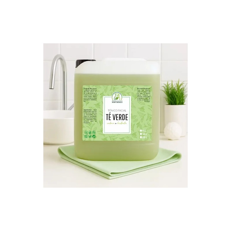 Tónico Facial Té Verde Hidratante 5L Productos Mart México Para