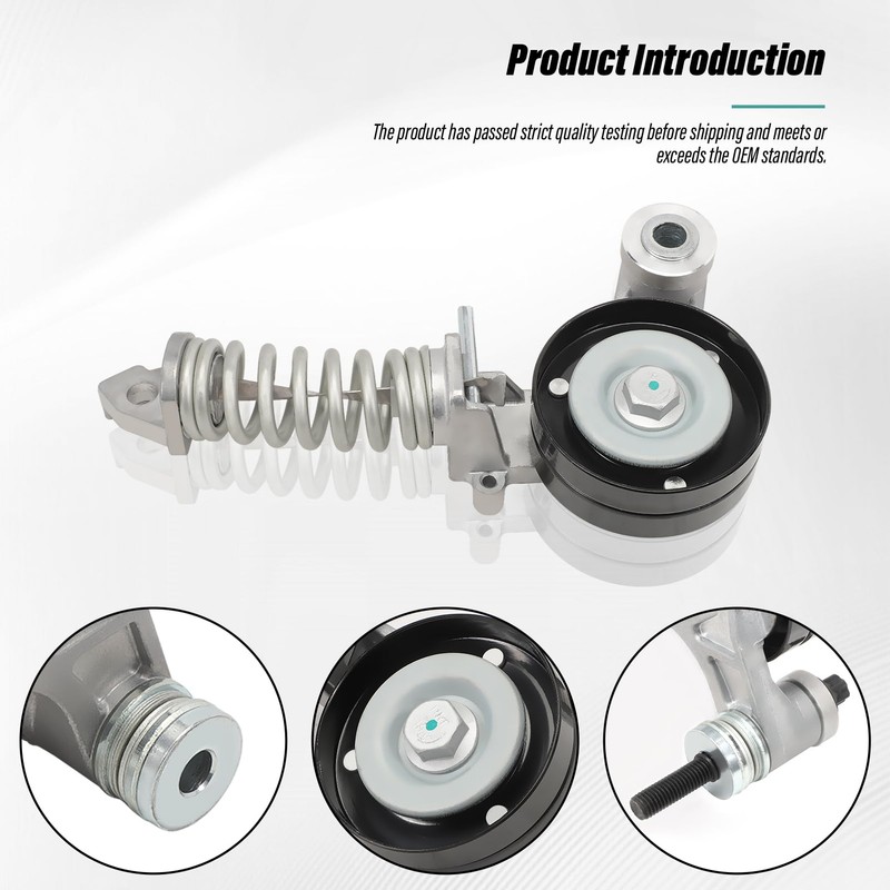 Drive Belt Tensioner Pulley Assembly Compatible with Buick Encore 2013-2018,