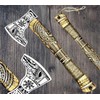AX-7992 Custom Gift Forged Carbon Steel Viking Axe with Rose
