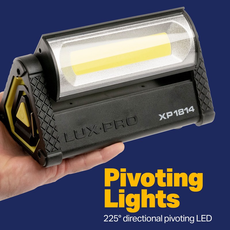 LUXPRO Pro Series 1300 Lumen Directional Pivoting Work Light -