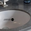 Monaco 18" Oval Under-Mount Bathroom Sink