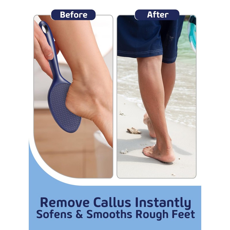 Sunivaca Glass Foot File Hard Skin Remover - Navy Blue