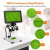 MUSTOOL TOMLOV 7" Lcd Digital Microscope 1200x Coin Magnifier 1080p