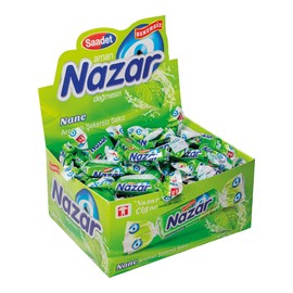 NAZAR Mint Breeze Sugar-Free Jawline Exerciser Chewing Gum | Freshens Your Breath | Supports Oral Health | Individually Wrapped | 1 Pack of Gum (100 Count Per Pack)