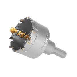 AOKAIMIAR 1-3/4 Inch Carbide Hole Saw with Titanium Plated Center Drill Bit, Heavy Duty TCT Hole Saw Metal Hole Cutter for Stainless Steel Iron Copper Brass Aluminum Alloy