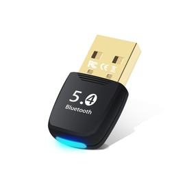 Bluetooth Adapter PC, 5.4 Bluetooth Dongle, Bluetooth Dongle USB, Bluetooth Stick, Low Latency, Plug & Play, mit Windows 7/10/8.1/11, für Desktop, Laptop, Headset, Tastatur, Maus