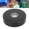 LED Rotating Display Base Black 360 Degrees 80s Circle Battery