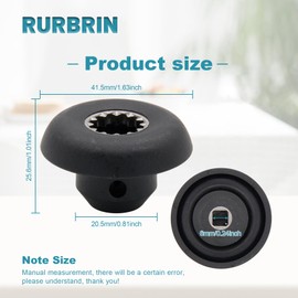 RURBRIN Drive Socket Kit 891 802 with Allen Wrench, Replacement Parts Compatible with Vitamix Blender Blade Models 1002, 1230, 5006, 5012 and Blender Models VM0101, VM0115, 5200 Series - 4 Packs