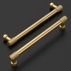 Amerdeco 10 Pack Champagne Bronze Knurled Cabinet Pulls 7 Inch(177.8mm)