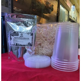 Homemade Fruit Fly Media Culture Kit  (MAKES 5 CULTURES)  Free Shipping
