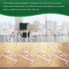 Jetec 2 Inch Valance Clips for Blinds Clear Plastic Valance
