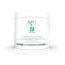 APIS API-PODO Foot Scrub with Dead Sea Salt and Volcanic Lava | Podiatric Care | 700 g