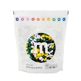 M&M'S WORLD Football Milk Chocolate Candy, 2lb Bulk Candy for Football Party Decor, Gifts, Favors, or Sports Theme Birthday