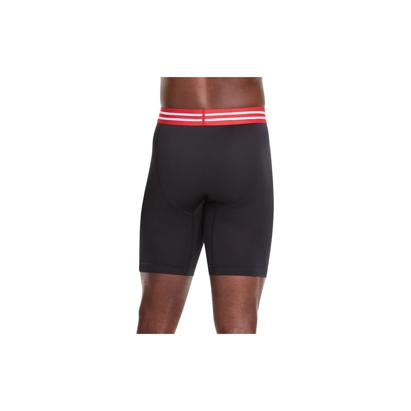 Champion Men's Boxer Briefs Pack, Performance Long-Leg, Moisture-Wicking, Odor Control,