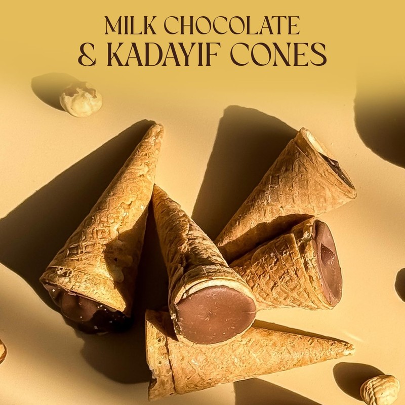 BeeMax Dubai Style Chocolate Cones - 4.24oz Resealable Pouch (Pack