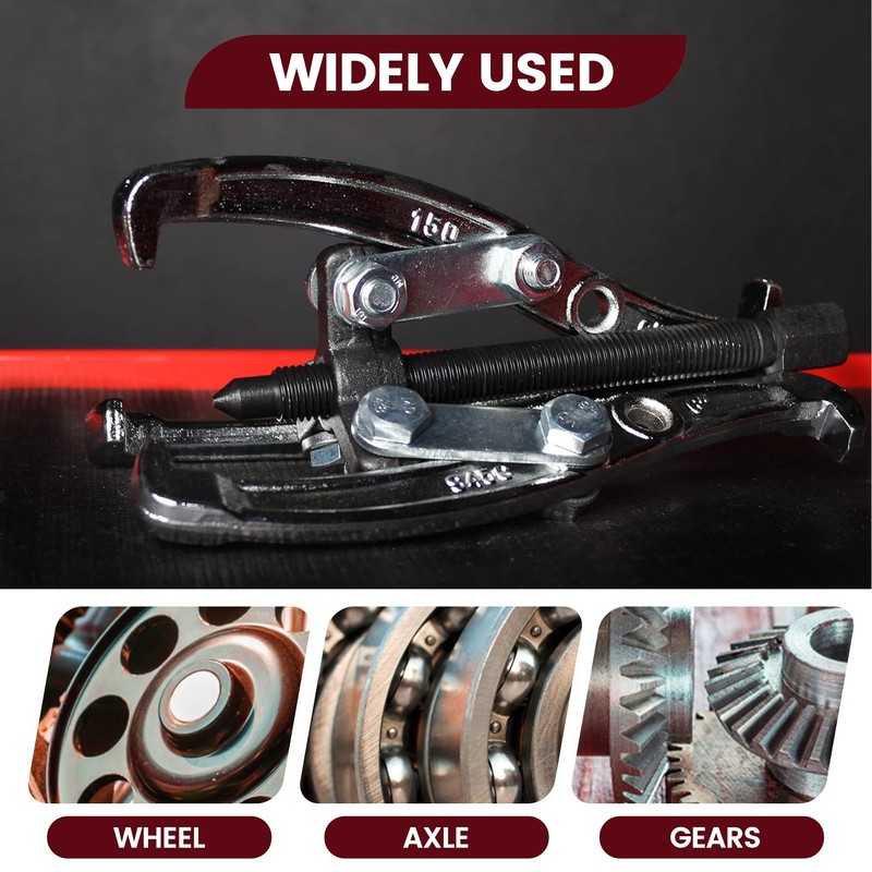 Motor Tech Gear Puller Set, 3" 4" 6" 8'' 3