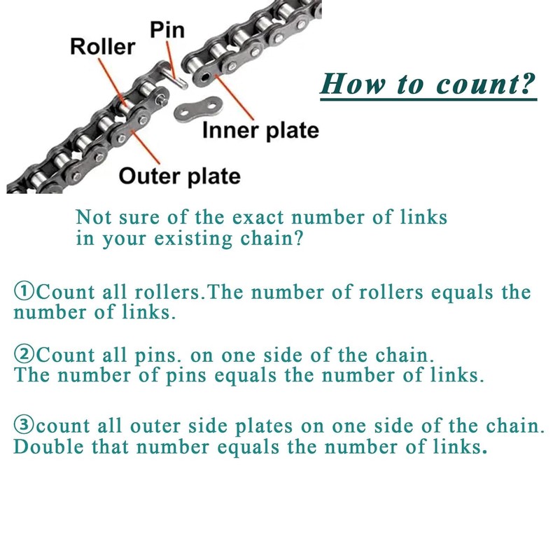 QYMOTO Upgraded KT196 O-Ring Drive Shaft Chain Go Kart Chain