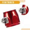 Partuto 4 Pcs An10 Universal Hose Finisher Clamp - Aluminum
