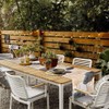 Table Runner Ginkgo Leaf Linen Waterproof Outdoor Polyester Durable Blue