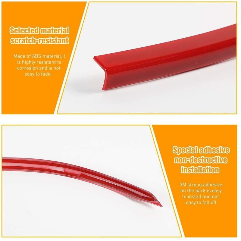 SHINEKA Front Bumper Lip Cover Trim Protector Strip For Dodge