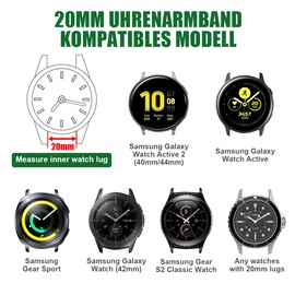 Vicloon Nylon Fabric Watch Straps, Pack of 2 Quick Release Watch Strap 18mm Nylon Replacement Watch Band for Men and Women Multicolors (Black+Green)