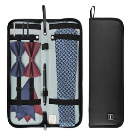 Tie Box Travel Case Men's Necktie Gift Box Rectangle Shape Anti-Wrinkle Storage Business Gift Bow Tie Packaging