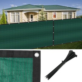 Eden's Decor privacy fence screen Heavy Duty Fencing Chain Link Fence Privacy 150 GSM for Garden Backyard outdoor privacy(Dark Green, 5ft X 2ft)