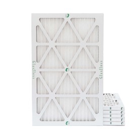 Glasfloss 14x30x1 MERV 10 (FPR 5-6) Pleated Air Filters Box of 6. Actual Size: 13-5/8 x 29-5/8 x 7/8