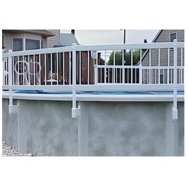 Vinyl Works 24-Inch Taupe Premium Resin Above-Ground Pool Fence Kit C - 2 Sections