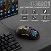SOLAKAKA SM901 Gaming Mouse,13800DPI RGB Mouse with Programmable Buttons,53g Lightweight