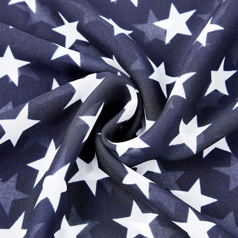 American Flag Scarf for Women Patriotic Flag Scarf Silk Feeling