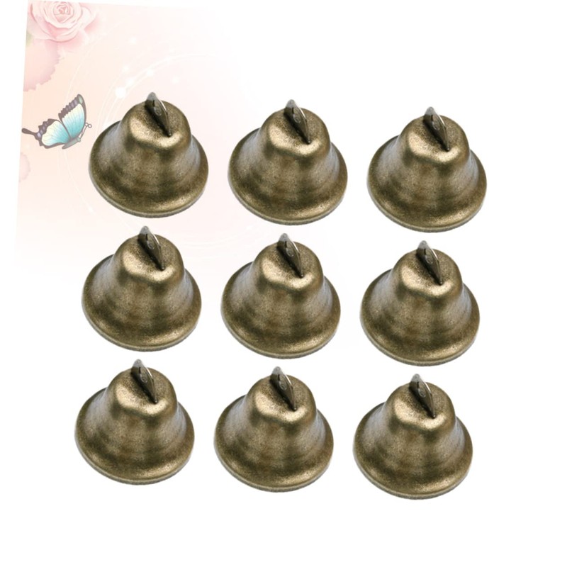 OHPHCALL 20pcs Handmade Bronze Bell Copper Rattle Handbell for Christmas