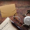 Youery 50 Pieces Kraft Paper Envelopes Postcard Envelope Creative Retro