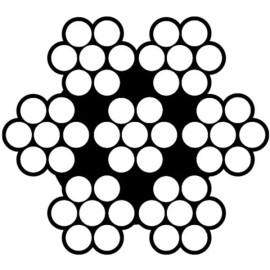 Unbranded/Generic T316 Stainless Steel Wire Rope Cable 1/16" 7x7 with Sleeves & Stops