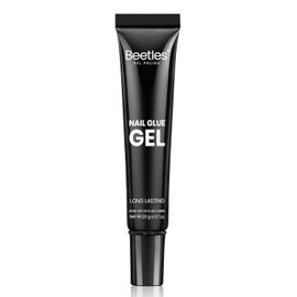 Beetles - Pegamento para uñas Press On de 20 g, 1 pieza de pegamento para uñas de gel suave súper fuerte para extensiones de uñas, pegamento UV, uñas postizas para pegar, arte de uñas, requiere luz UV
