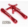 Folding Bike Square Bicycle Crank Crankset BCD130 Single 45/47/53/56/58T Chainwheel