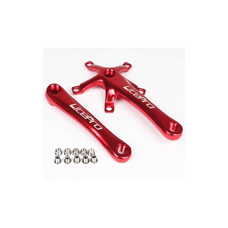 Folding Bike Square Bicycle Crank Crankset BCD130 Single 45/47/53/56/58T Chainwheel