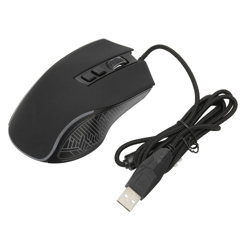 Gaming Mouse USB2.0 4 Adjustable DPI RGB Backlit Ergonomic Design