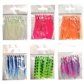 Octopus Bait, 3.0 inches (7.5 cm), 2.5 inch, 10 Pieces, Luminous Slim, Bait, Bait, DIY, Gimmicking, Fishing, Fishing Equipment (Purple)