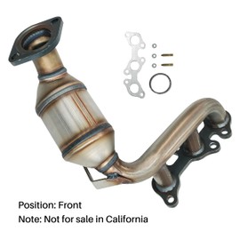 FortunaFlow Catalytic Converter Compatible with Toyota Sienna 2004-2006 3.3L Front,only FWD,Replace 16393(EPA Compliant high flow catalytic converter exhaust manifold)
