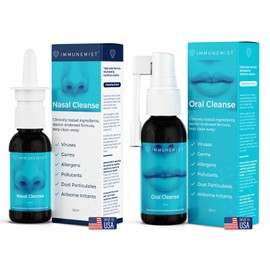 ImmuneMist™ Nasal and Oral Cleanse Bundle - Iodine Throat Spray and Nasal Iodine Spray - Up to 500 Doses - Made in The USA