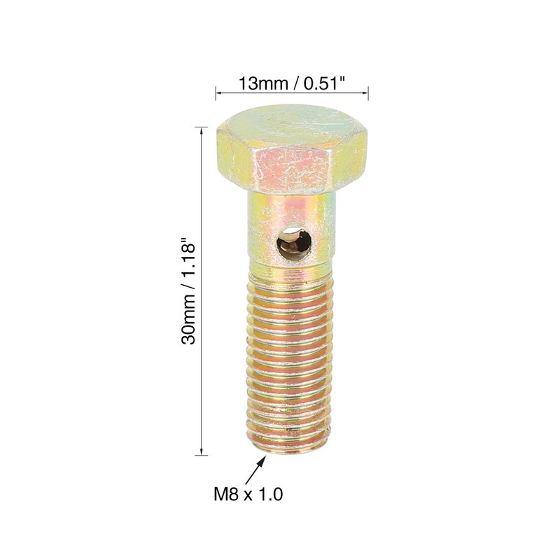 X AUTOHAUX Metric Thread 30 mm M8 x 1.0 mm