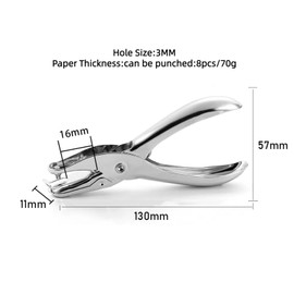 3MM Heavy Duty Single Hole Punch,Paper Puncher Hole Pliers,Leather Hole Punch,Single Hole Punch