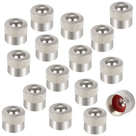 16 Pcs Metal Valve Caps, Car Dust Caps with O-Ring Seal,Car Tyre Valve Caps, Dust Caps For Car Tyres, Tyre Valve Caps, Dust Caps For Bikes, Car Valve Caps Replacement, Used on Car, Bikes, Motorbikes