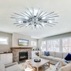 ZGLAOJT Semi Flush Mount 8 Light Ceiling Light Modern Metal
