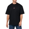 HUGO, Small Logo Block Cotton T-Shirt, Black Carbon, XXL
